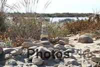 Stone Cairn on path to the North Light U82A7406